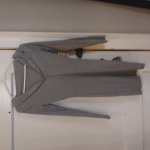 Gray hooded t-shirt dress